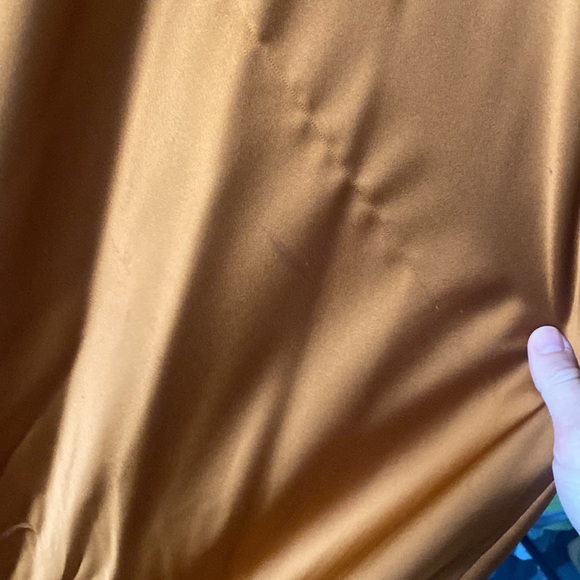 Fame and Partners Strappy Draped Gown Rust Bridesmaid Gown - Picture 12 of 12